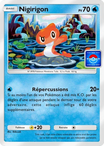 Carte Pokémon Nigirigon de l'extension Promo-B
