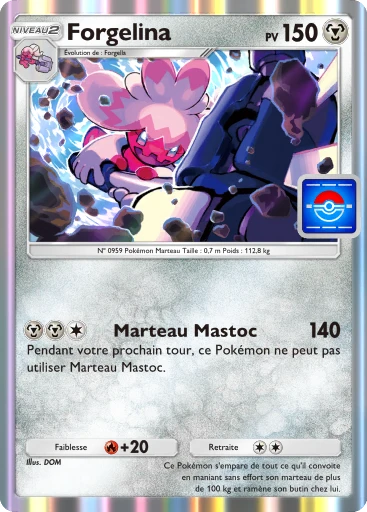 Carte Pokémon Forgelina de l'extension Promo-B