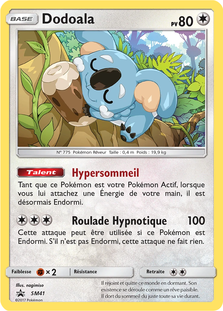 Carte Pokémon Dodoala de l'extension Promo SM