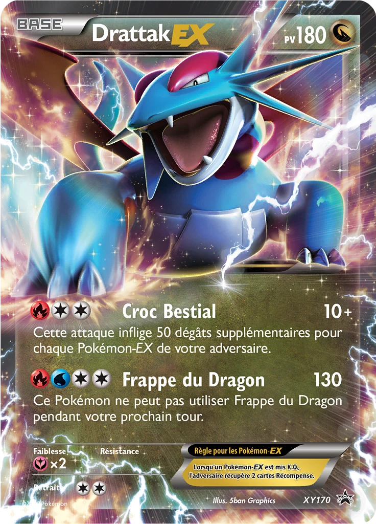 Carte Pokémon Drattak-EX de l'extension Promo XY