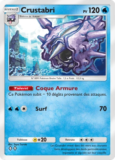 Carte Pokémon Crustabri de l'extension Puissance Génétique