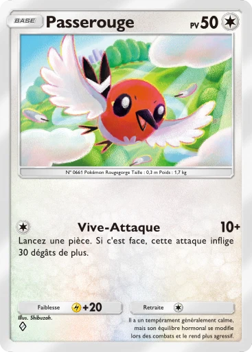 Carte Pokémon Passerouge de l'extension Source Secrète