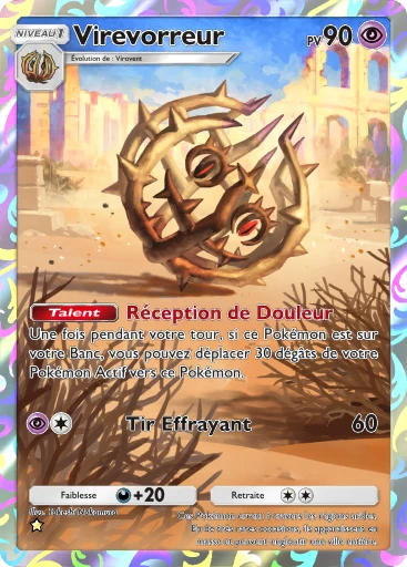 Carte Pokémon Virevorreur de l'extension Aura Palpitante