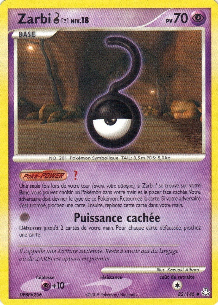 Carte Pokémon Zarbi ? de l'extension Éveil des Légendes