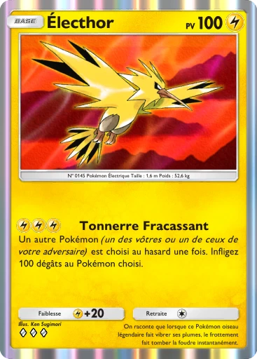 Carte Pokémon Électhor de l'extension Parade Onirique