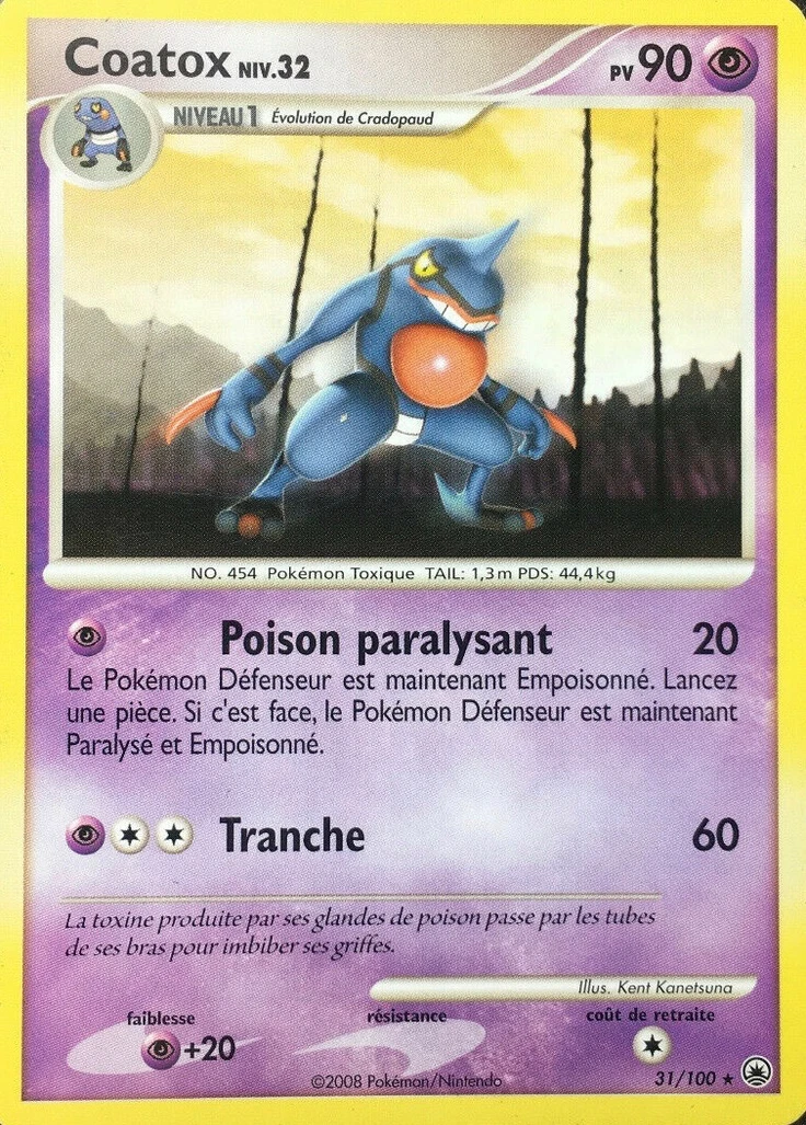 Carte Pokémon Coatox de l'extension Aube Majestueuse