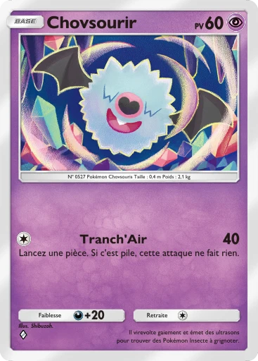 Carte Pokémon Chovsourir de l'extension Domination Céleste