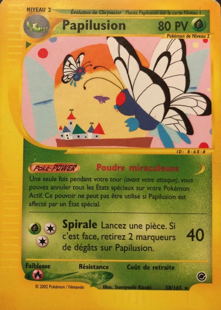 Carte Pokémon Papilusion de l'extension Expedition