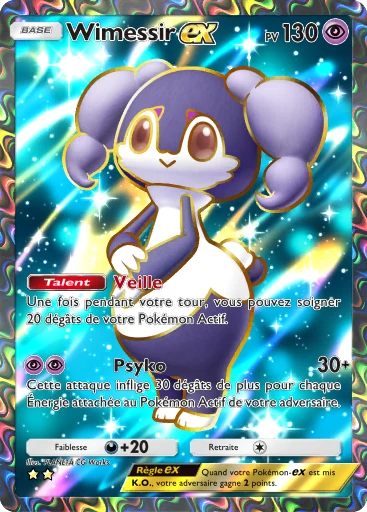 Carte Pokémon Wimessir-ex de l'extension Méga-Ascension