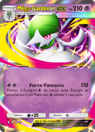 Carte Pokémon Méga-Gardevoir-ex de l'extension Booster de Luxe Méga
