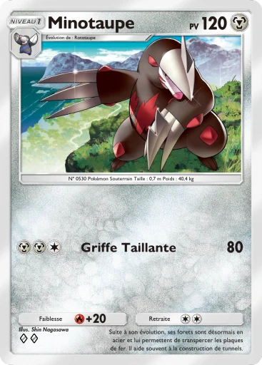 Carte Pokémon Minotaupe de l'extension Parade Onirique