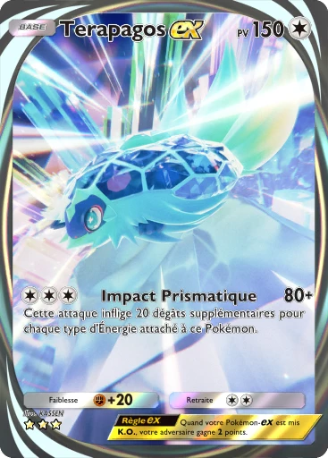 Carte Pokémon Terapagos-ex de l'extension Propulsion Paradoxe