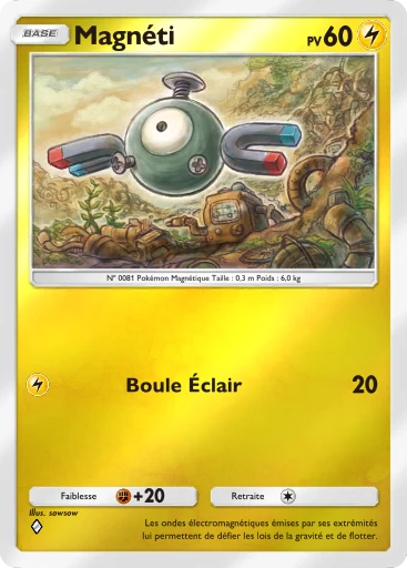 Carte Pokémon Magnéti de l'extension Booster de Luxe ex