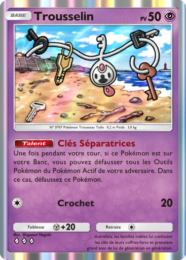 Carte Pokémon Trousselin de l'extension Booster de Luxe Méga