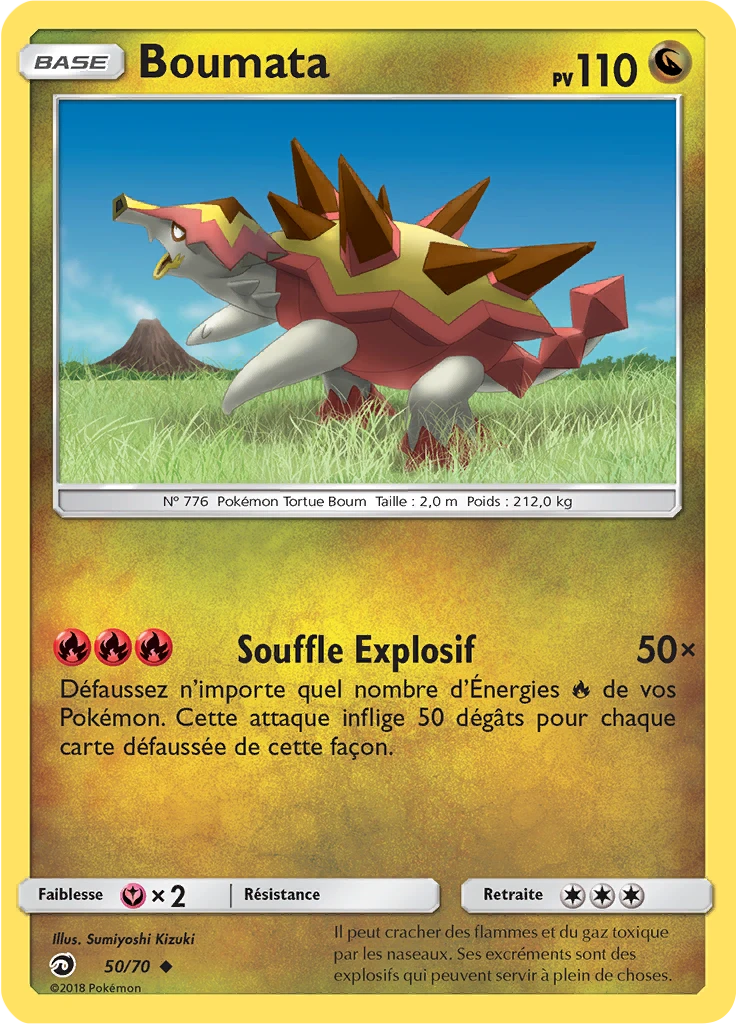 Carte Pokémon Boumata de l'extension Majesté Des Dragons