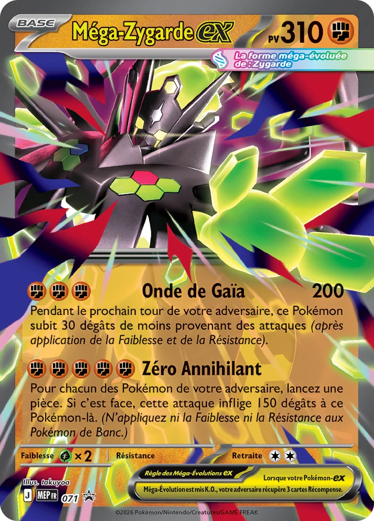 Carte Pokémon Méga-Zygarde-ex de l'extension MEP Black Star Promos