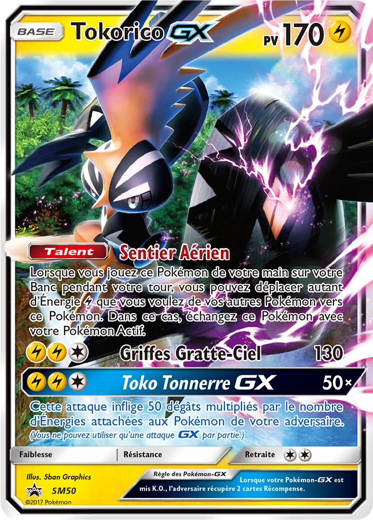 Carte Pokémon Tokorico GX de l'extension Promo SM