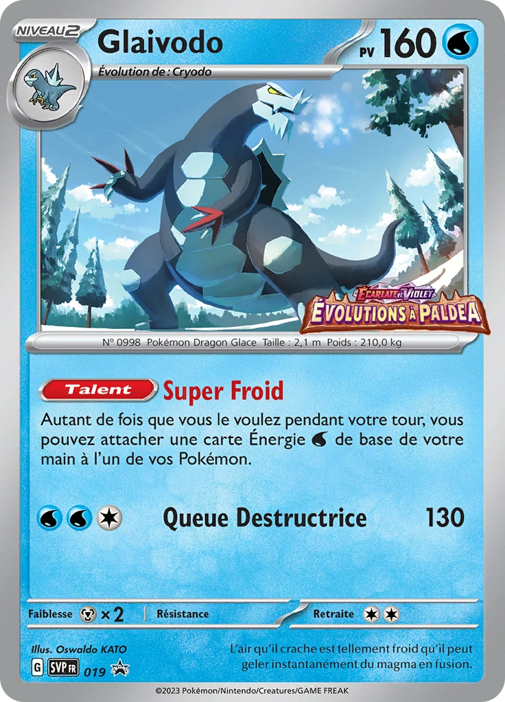 Carte Pokémon Glaivodo de l'extension SVP Black Star Promos