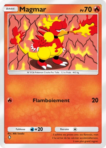 Carte Pokémon Magmar de l'extension Réjouissances Rayonnantes