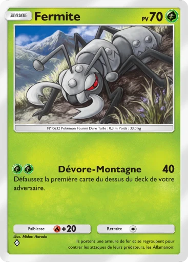 Carte Pokémon Fermite de l'extension Source Secrète