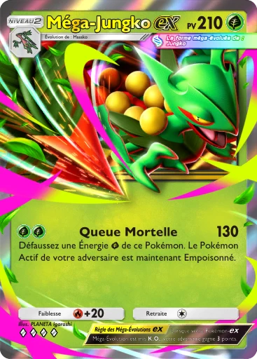 Carte Pokémon Méga-Jungko-ex de l'extension Aura Palpitante