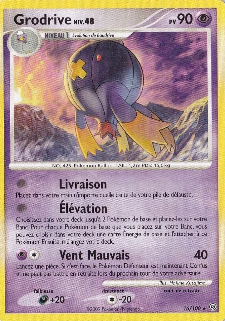 Carte Pokémon Grodrive de l'extension Tempête