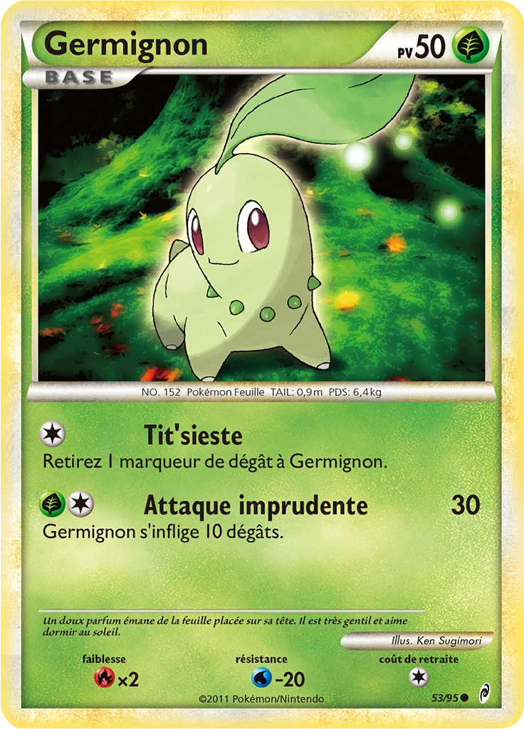 Carte Pokémon Germignon de l'extension L'appel des Légendes