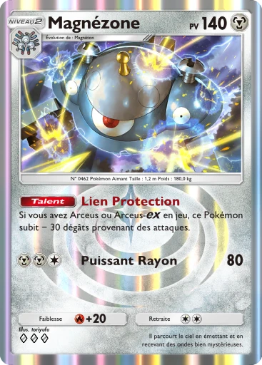 Carte Pokémon Magnézone de l'extension Lumière Triomphale