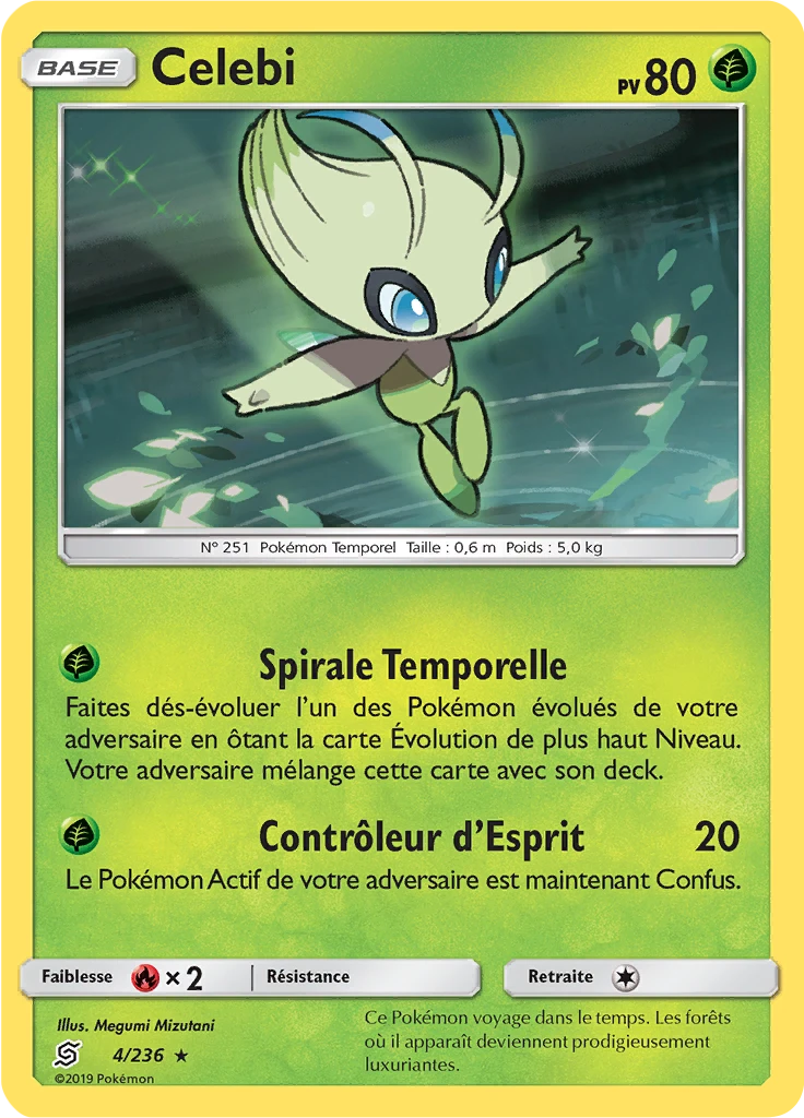Carte Pokémon Celebi de l'extension Harmonie des Esprits