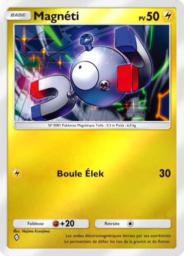 Carte Pokémon Magnéti de l'extension Booster de Luxe Méga
