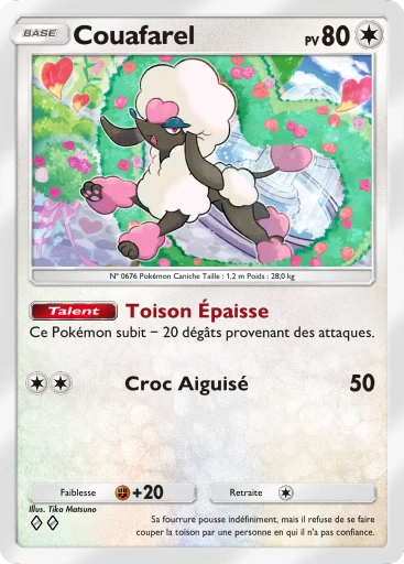 Carte Pokémon Couafarel de l'extension Méga-Ascension