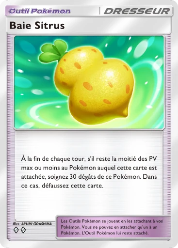 Carte Pokémon Baie Sitrus de l'extension Méga-Ascension