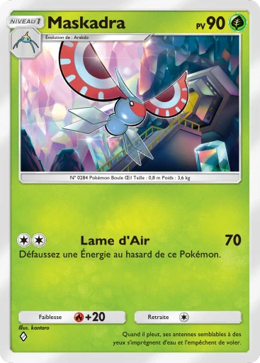 Carte Pokémon Maskadra de l'extension Propulsion Paradoxe
