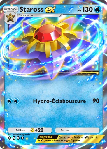 Carte Pokémon Staross-ex de l'extension Puissance Génétique