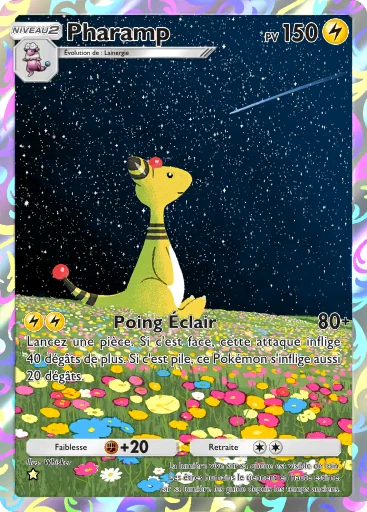 Carte Pokémon Pharamp de l'extension Sagesse entre Ciel et Mer