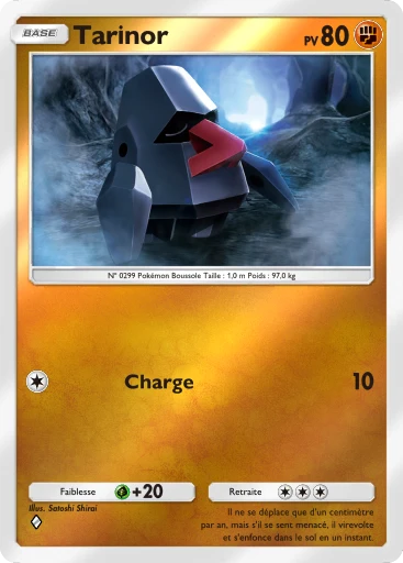 Carte Pokémon Tarinor de l'extension Booster de Luxe ex