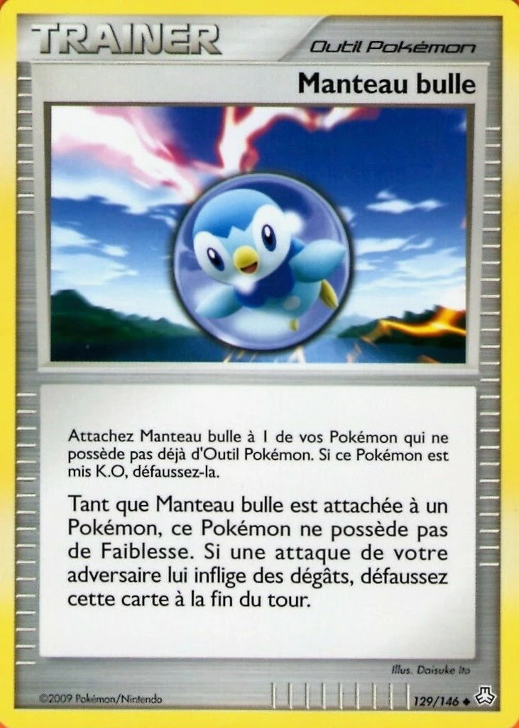 Carte Pokémon Manteau bulle de l'extension Éveil des Légendes