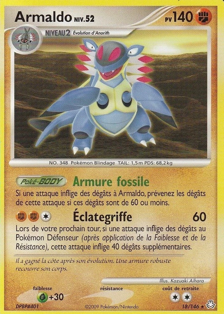 Carte Pokémon Armaldo de l'extension Éveil des Légendes