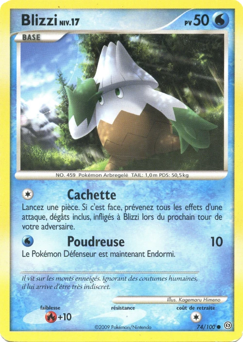 Carte Pokémon Blizzi de l'extension Tempête