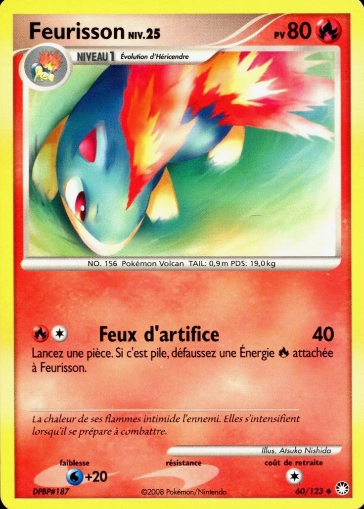 Carte Pokémon Feurisson de l'extension Trésors Mystérieux