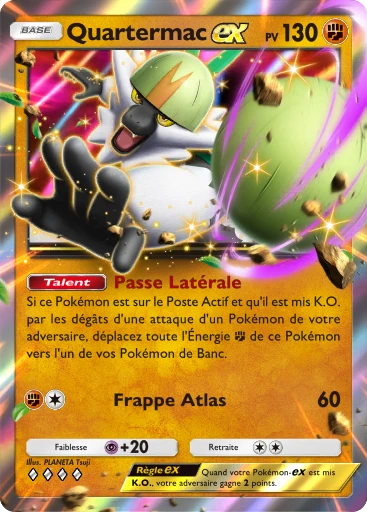 Carte Pokémon Quartermac-ex de l'extension Gardiens Astraux