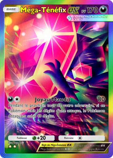 Carte Pokémon Méga-Ténéfix-ex de l'extension Jours Heureux