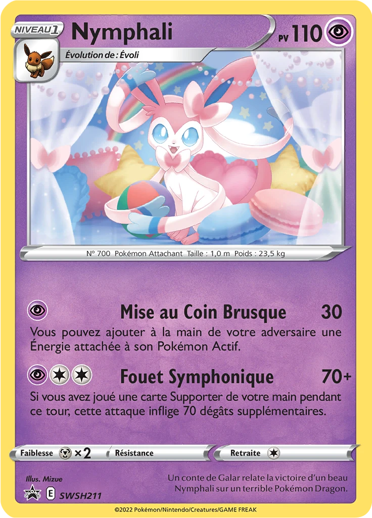 Carte Pokémon Nymphali de l'extension Promo SWSH