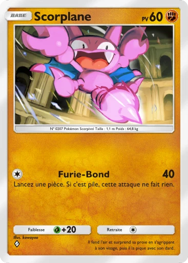 Carte Pokémon Scorplane de l'extension Aura Palpitante