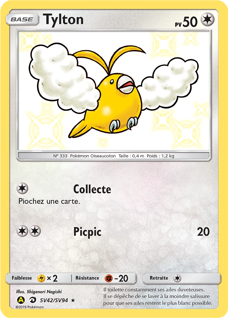 Carte Pokémon Tylton de l'extension Destinées Occultes