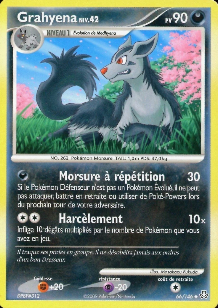 Carte Pokémon Grahyèna de l'extension Éveil des Légendes
