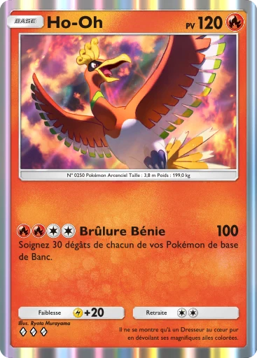 Carte Pokémon Ho-Oh de l'extension Méga-Ascension
