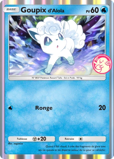 Carte Pokémon Goupix d'Alola de l'extension Promo-B