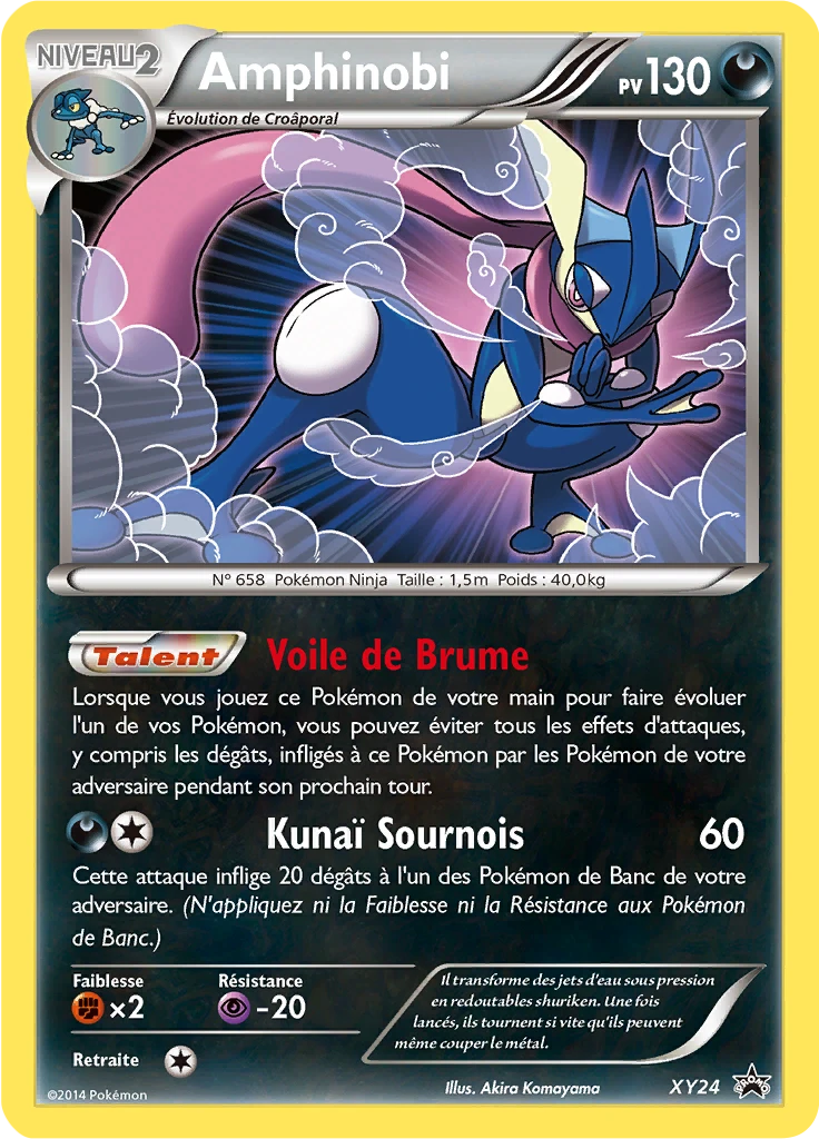 Carte Pokémon Amphinobi de l'extension Promo XY