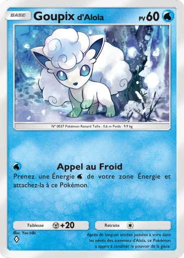 Carte Pokémon Goupix d'Alola de l'extension Gardiens Astraux